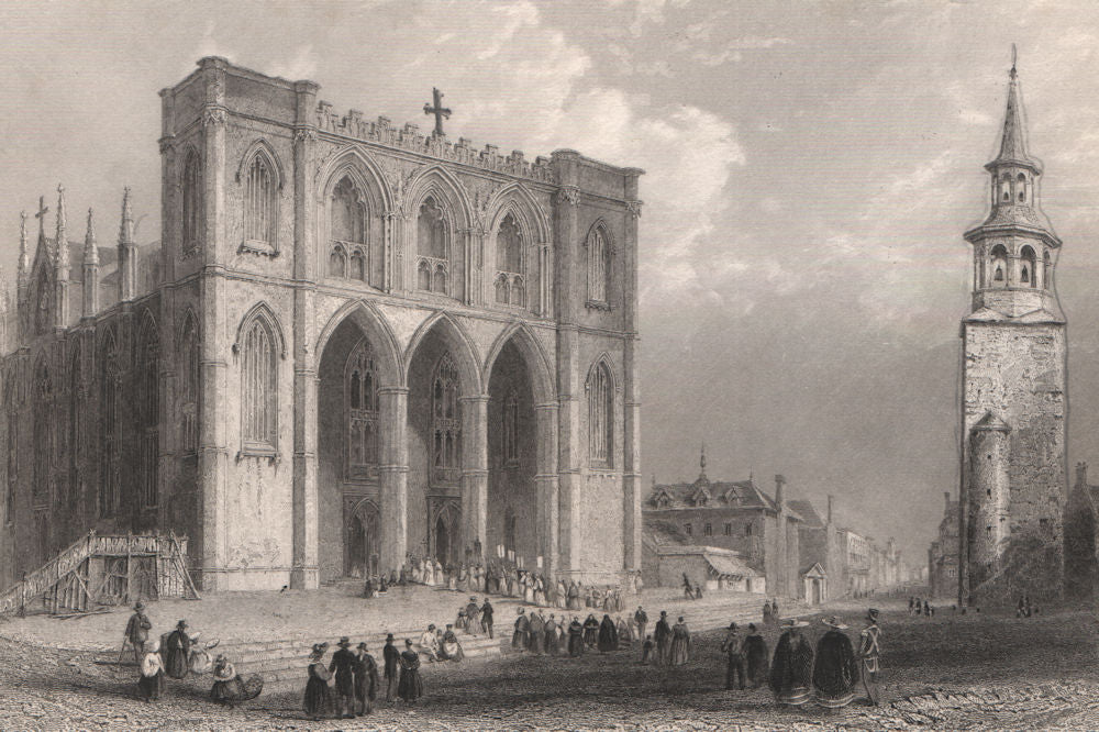 QUEBEC. Basilique Notre-Dame de Montréal. Montreal Basilica. BARTLETT 1842